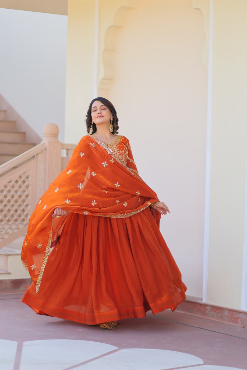 FENTA GOWN-DUPATTA PREMIUM READYMADE SET – 2025 COLLECTION