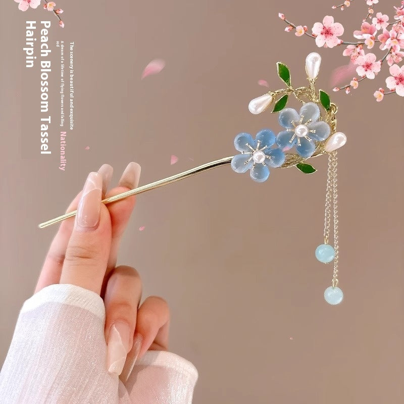 Elegant Floral Hairpins – A Touch of Blossom Beauty