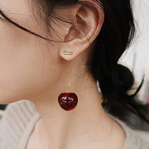 Red Cherry Drop Earrings – Sweet, Bold & Beautiful