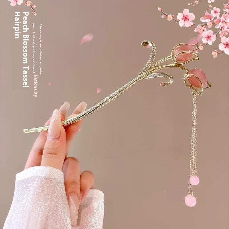 Elegant Floral Hairpins – A Touch of Blossom Beauty