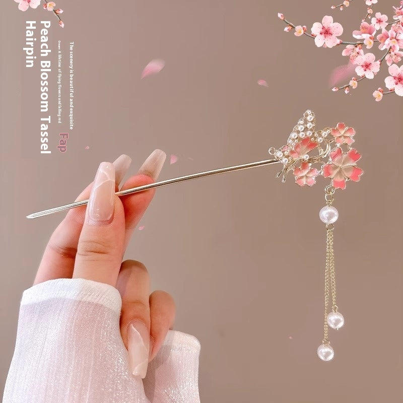 Elegant Floral Hairpins – A Touch of Blossom Beauty