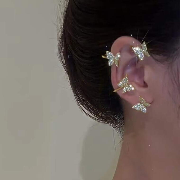 Enchanting Butterfly Ear Cuff Collection