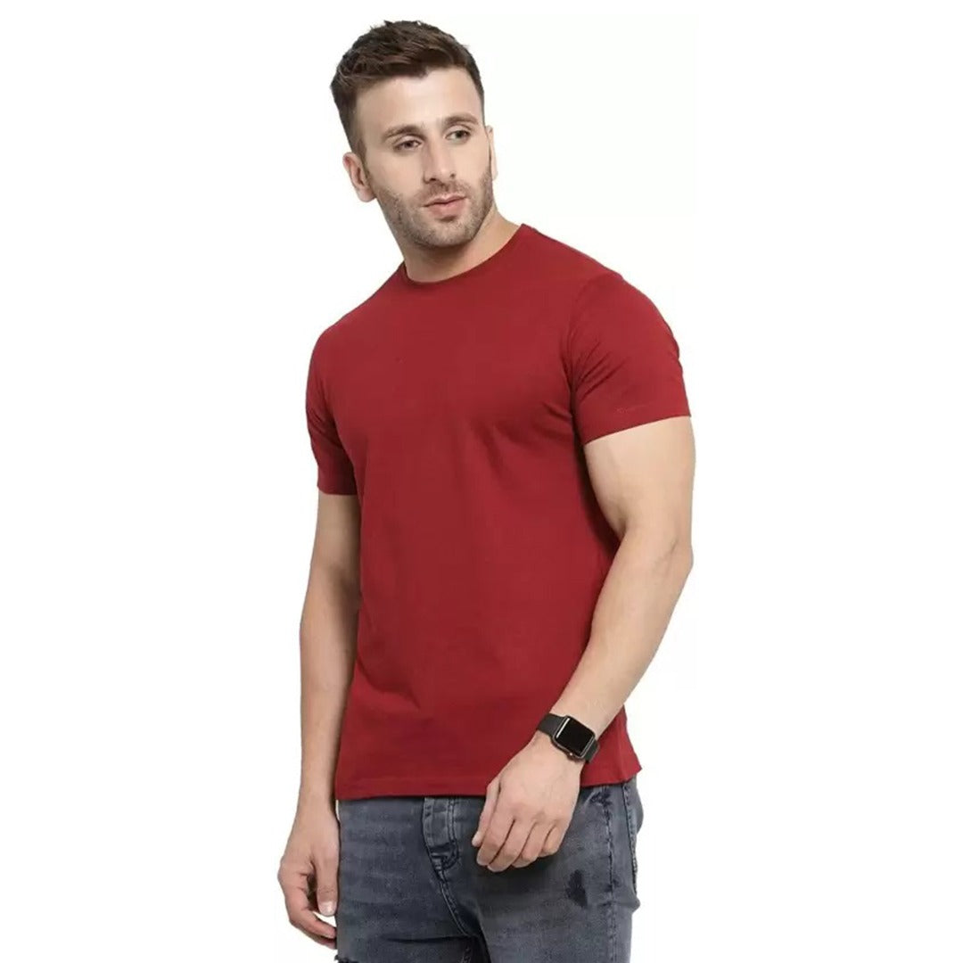 100% Pure Cotton Men’s T-Shirt – Comfort Fit | Summer Essential