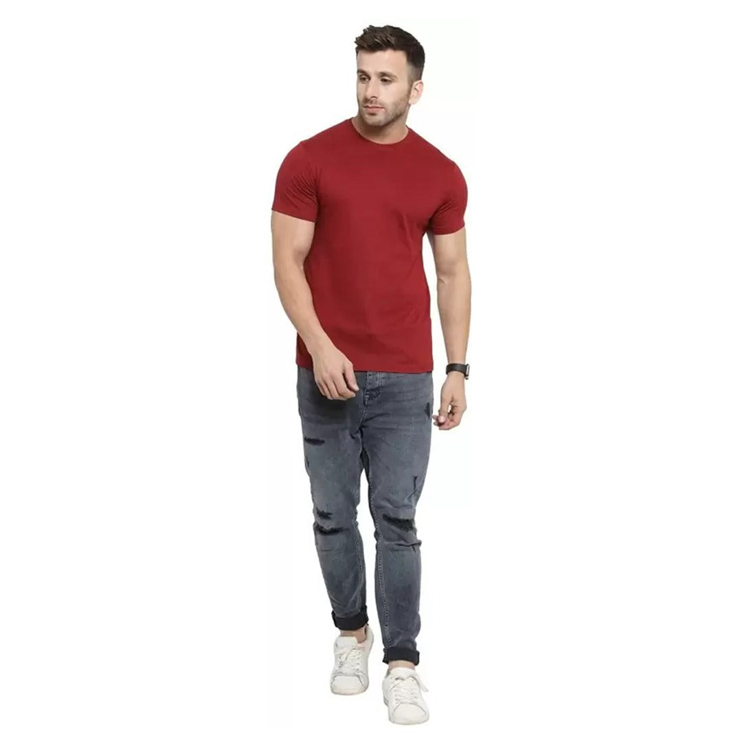 100% Pure Cotton Men’s T-Shirt – Comfort Fit | Summer Essential