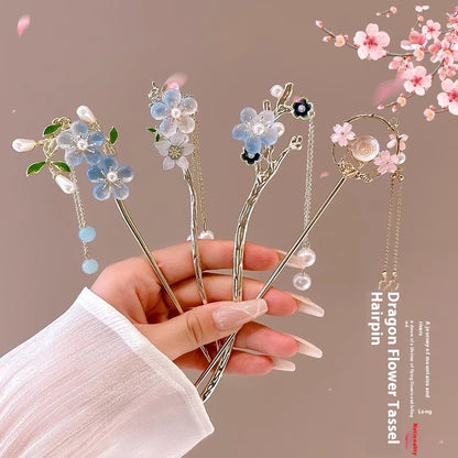 Elegant Floral Hairpins – A Touch of Blossom Beauty