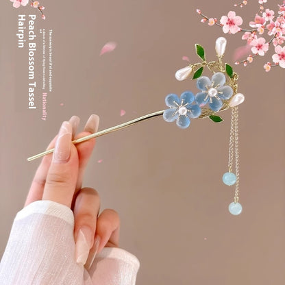 Elegant Floral Hairpins – A Touch of Blossom Beauty