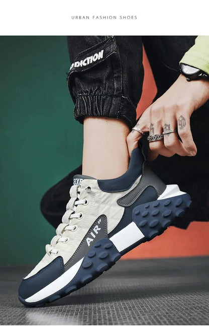 Men’s Bold Thick Base Sneakers – Everyday Casual Style