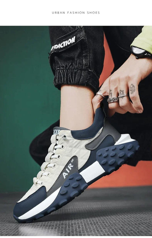 Men’s Bold Thick Base Sneakers – Everyday Casual Style